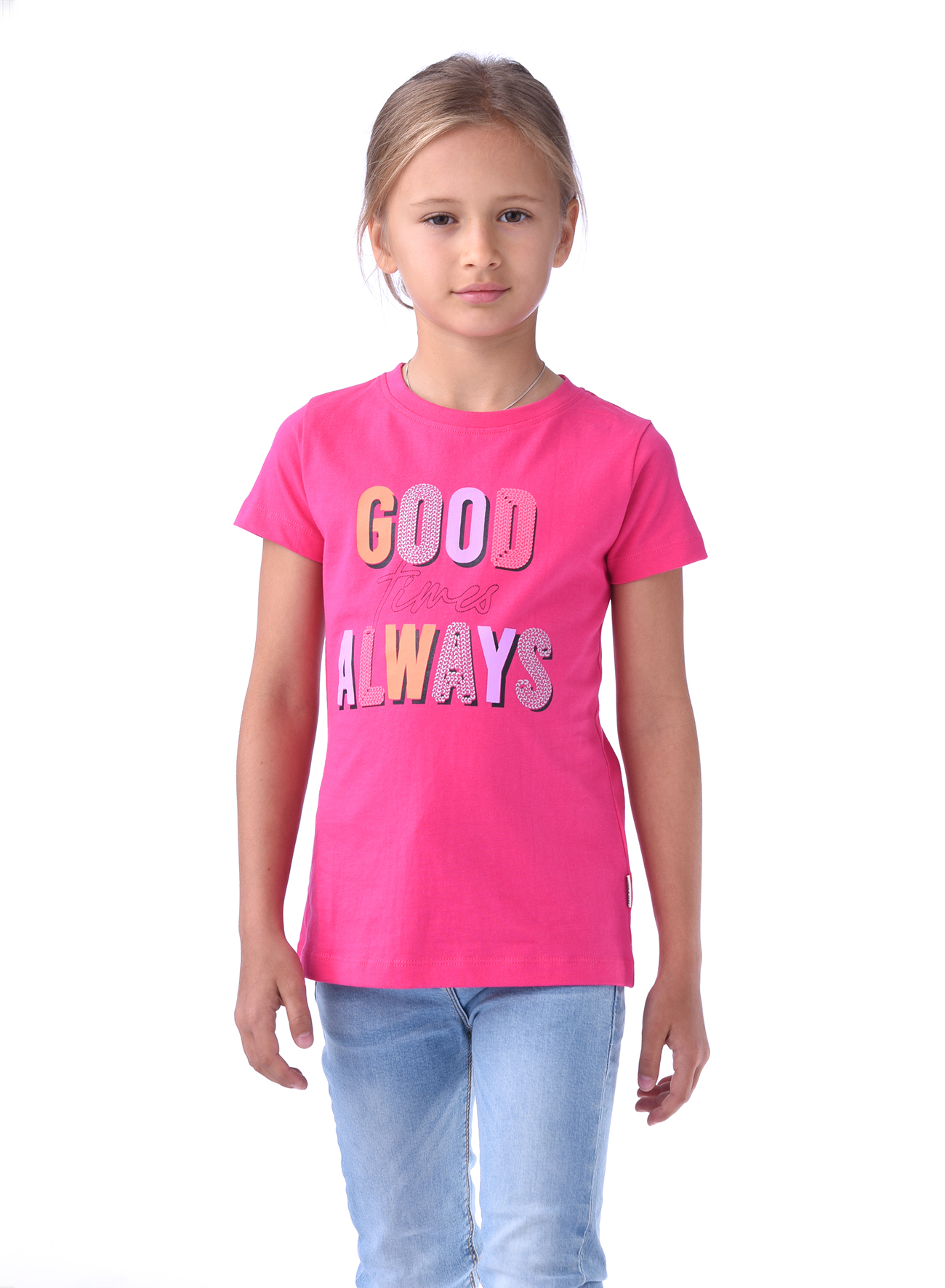 Victor and jane Girls' Good Always T-shirt - Pink