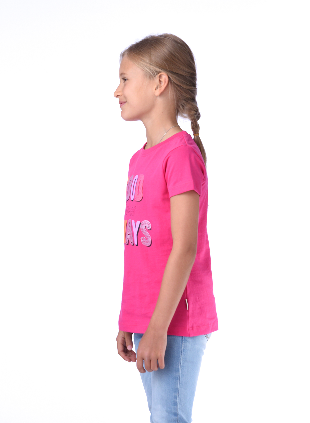 Victor and jane Girls' Good Always T-shirt - Pink