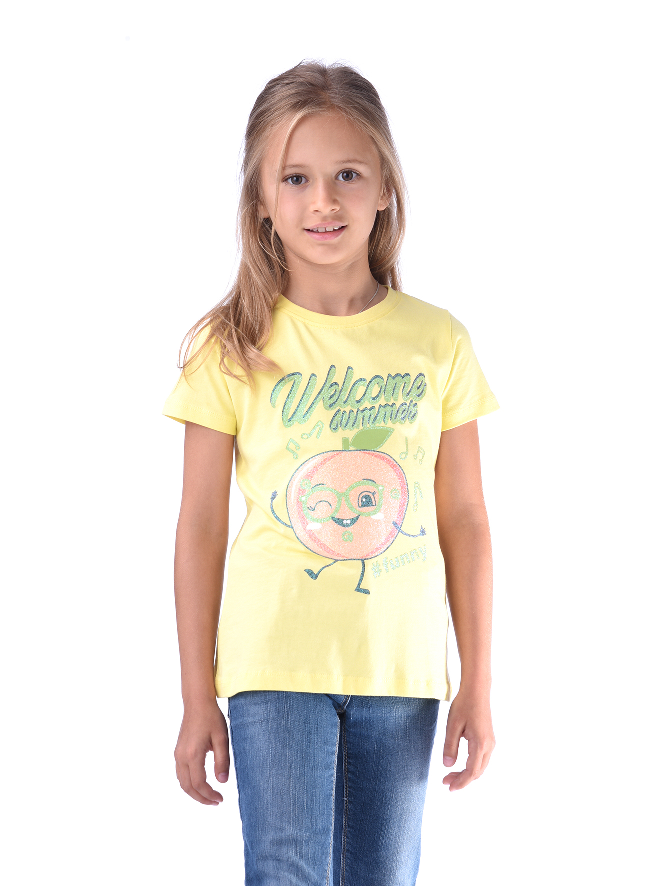 Victor and jane Girls' T-shirt - Yellow
