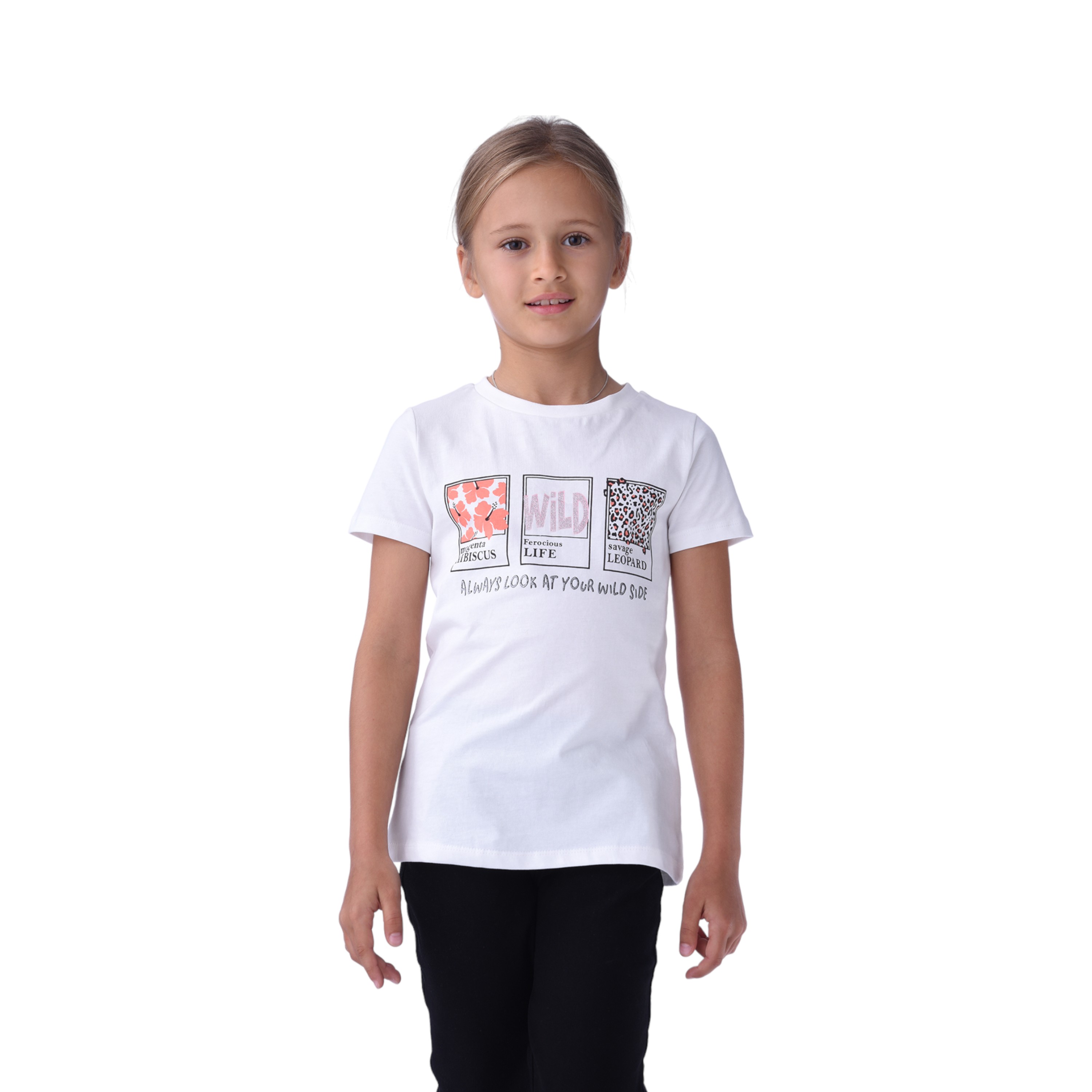 Victor and jane Girls T-shirt - Offwhite