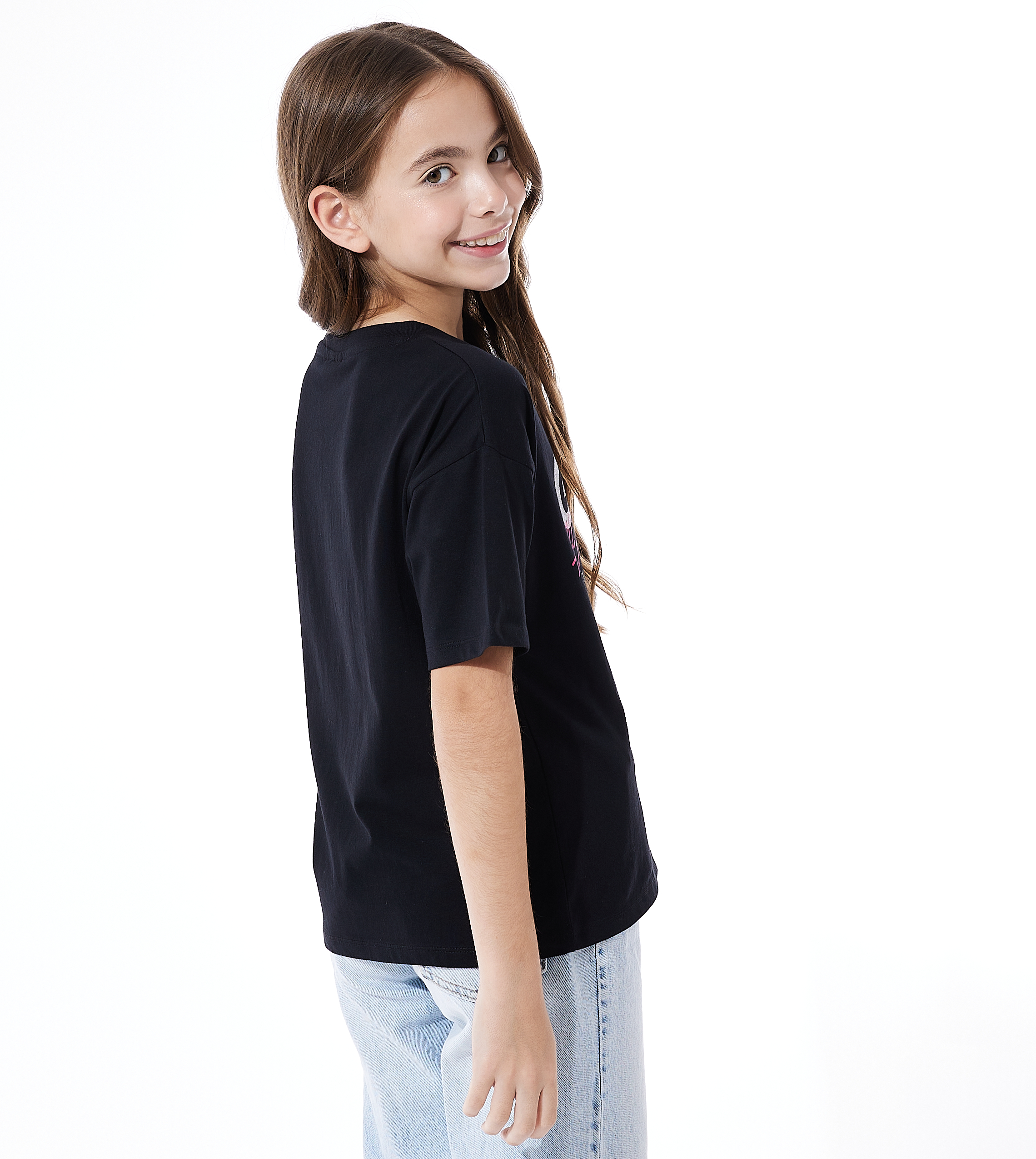 Victor and jane Girls T-shirt - Black