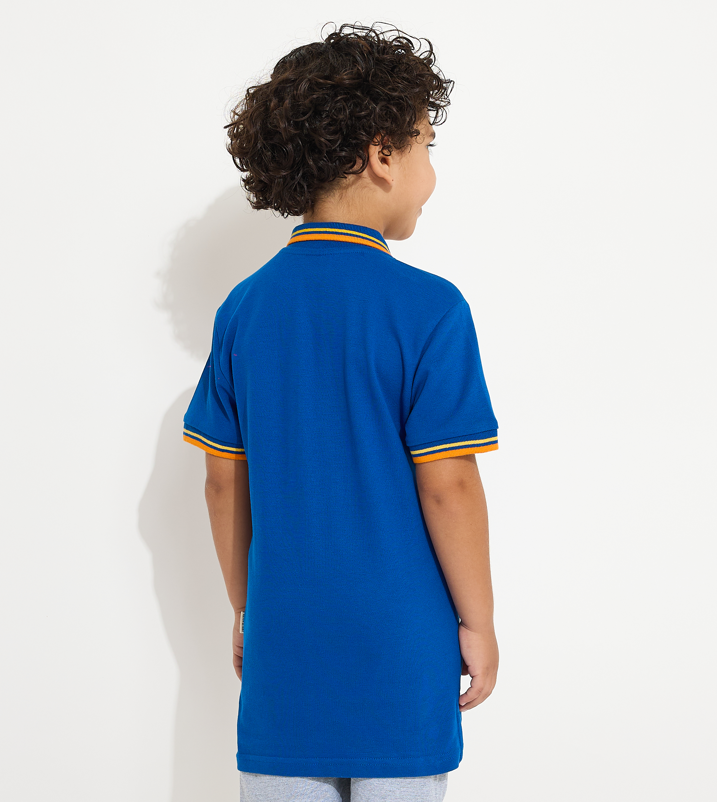 Junior Boys Solid -Polo T-shirt - Royal Blue